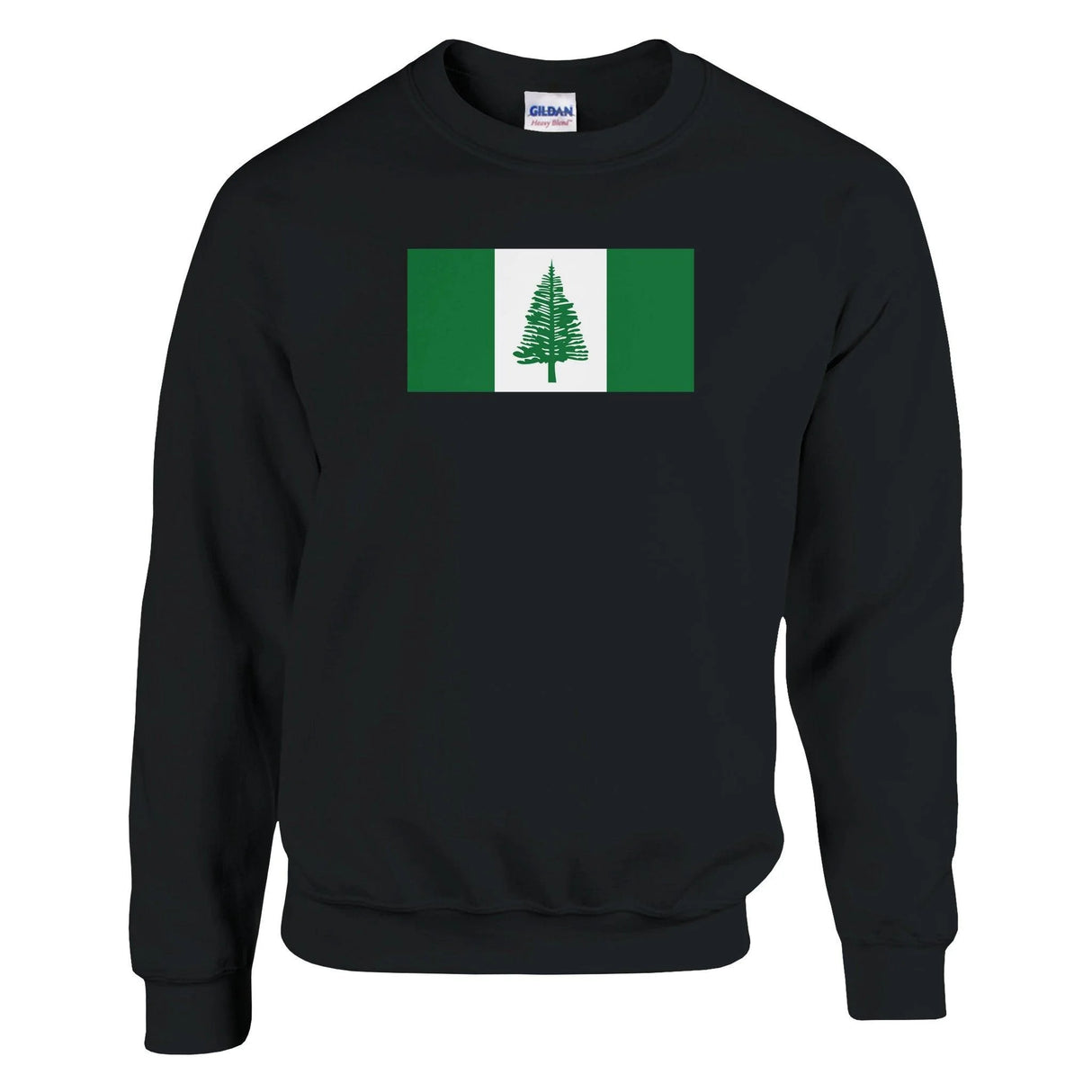 Sweat-shirt drapeau l’île norfolk coton mélangé brodé