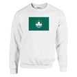 Sweat-shirt drapeau macao coton mélangé broderie douce
