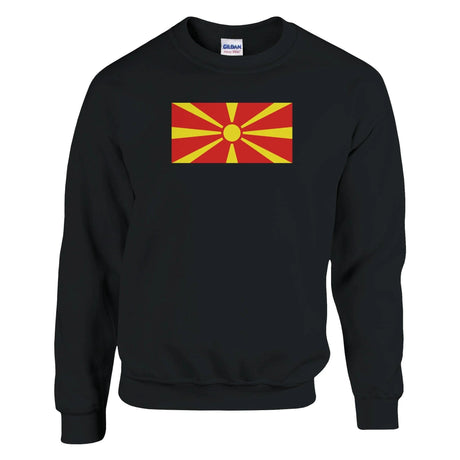 Sweat-shirt drapeau macédoine du nord coton mélangé