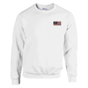 Sweat-shirt drapeau malaisie broderie couleur coton mélangé