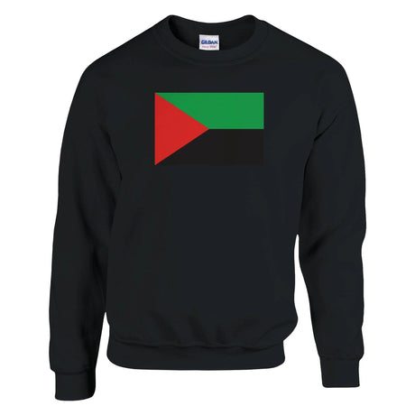 Sweat-shirt drapeau martinique coton mélangé brodé doux