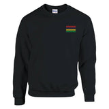 Sweat-shirt drapeau mauritanie broderie couleur coton mélangé