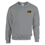 Sweat-shirt drapeau mozambique broderie mélange doux