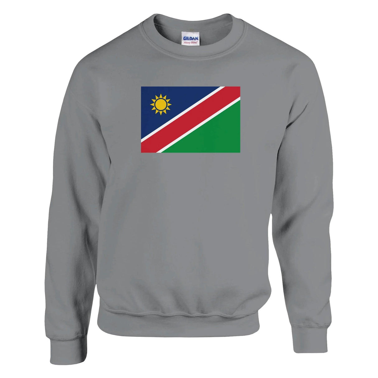 Sweat-shirt drapeau namibie coton mélangé imprimé doux
