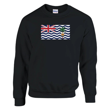 Sweat-shirt drapeau océan indien coton mélangé brodé