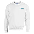 Sweat-shirt drapeau ouzbékistan broderie mélange doux