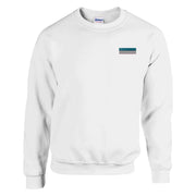 Sweat-shirt drapeau ouzbékistan broderie mélange doux