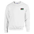 Sweat-shirt drapeau palestine broderie couleur coton mélangé