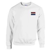 Sweat-shirt drapeau pays-bas broderie couleur coton mélangé