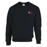 Sweat-shirt drapeau philippines broderie couleur coton mélangé