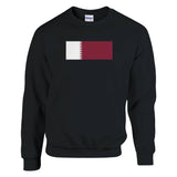 Sweat-shirt drapeau qatar coton mélangé doux imprimé