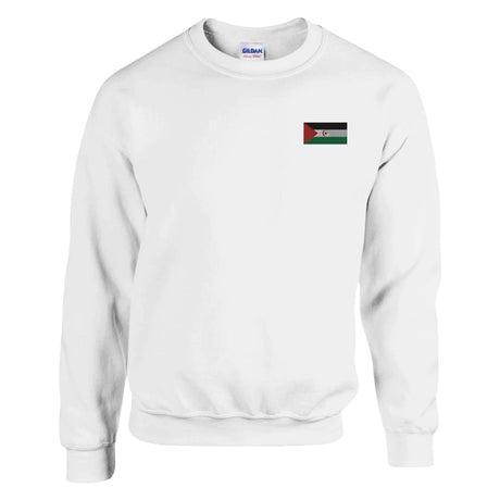 Sweat-shirt drapeau république arabe sahraouie broderie coton