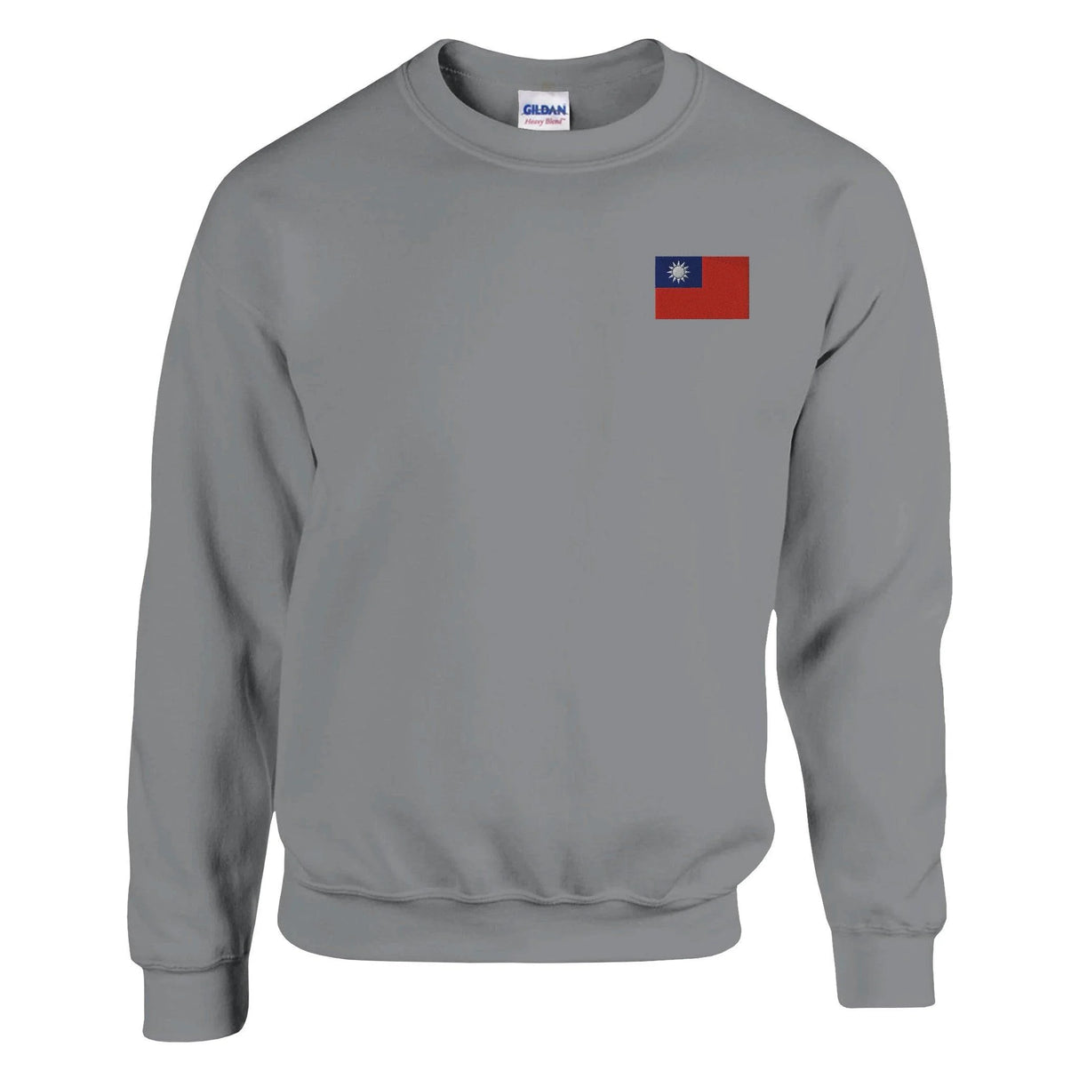 Sweat-shirt drapeau république de chine broderie couleur coton