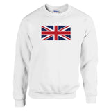 Sweat-shirt drapeau royaume-uni coton mélangé doux
