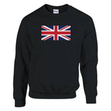 Sweat-shirt drapeau royaume-uni coton mélangé doux