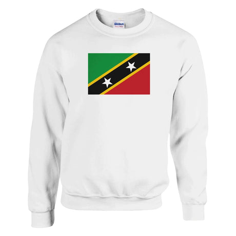 Sweat-shirt drapeau saint-christophe-et-niévès coton mélangé