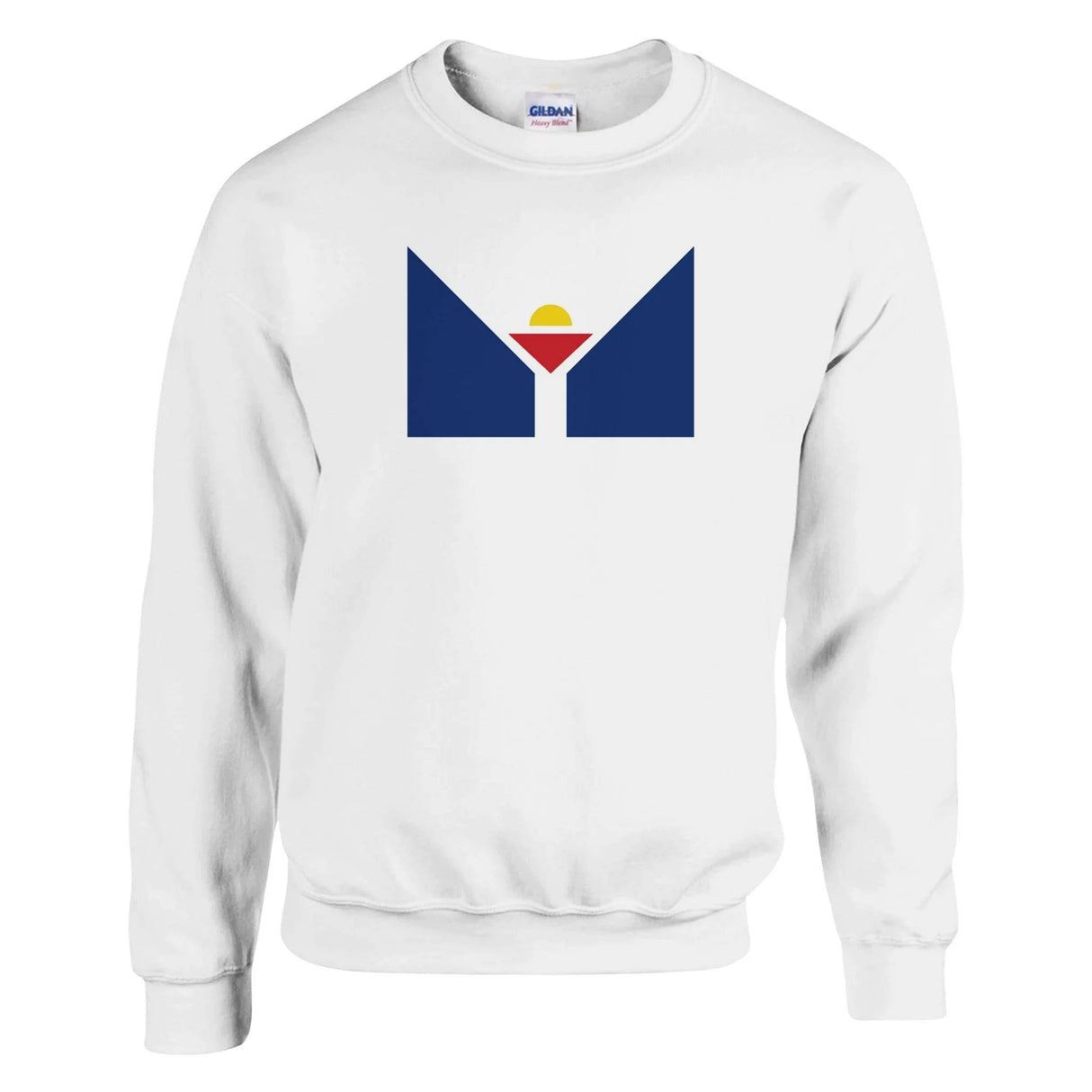Sweat-shirt drapeau saint-martin coton mélangé brodé
