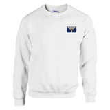 Sweat-shirt drapeau saint-martin coton mélangé brodé