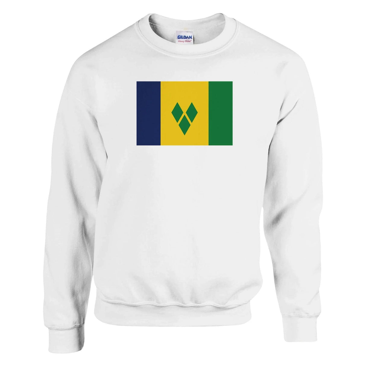 Sweat-shirt drapeau saint-vincent coton mélangé résistant