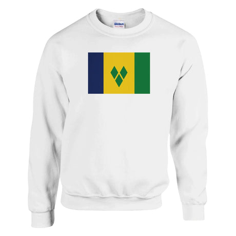 Sweat-shirt drapeau saint-vincent coton mélangé résistant