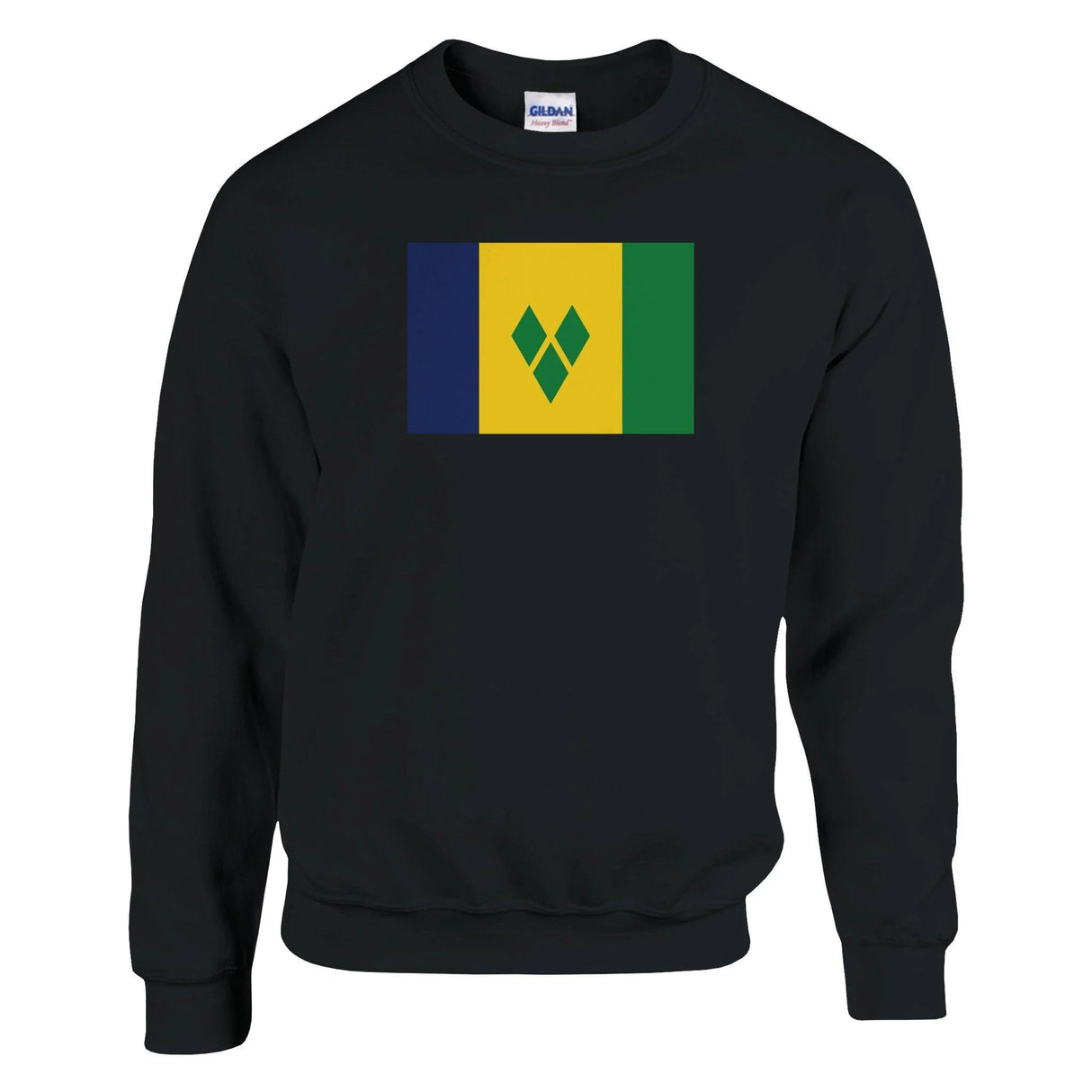 Sweat-shirt drapeau saint-vincent coton mélangé résistant