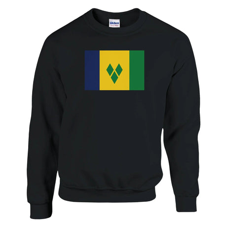 Sweat-shirt drapeau saint-vincent coton mélangé résistant