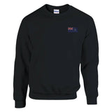 Sweat-shirt drapeau sainte-hélène broderie coton mélangé