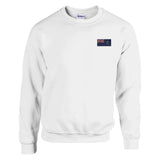 Sweat-shirt drapeau sainte-hélène broderie coton mélangé