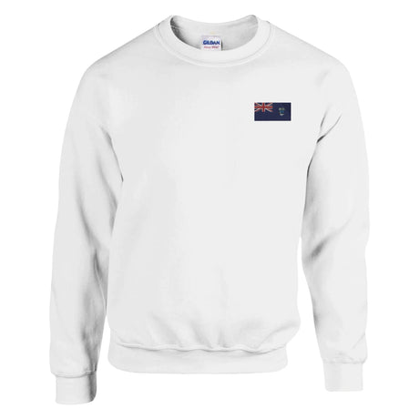 Sweat-shirt drapeau sainte-hélène broderie coton mélangé