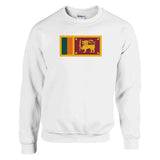 Sweat-shirt drapeau sri lanka coton mélangé brodé