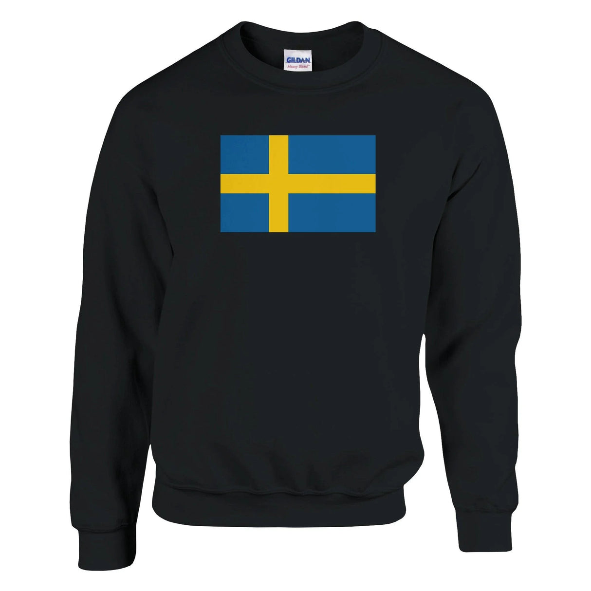 Sweat-shirt drapeau suède coton mélangé broderie douce