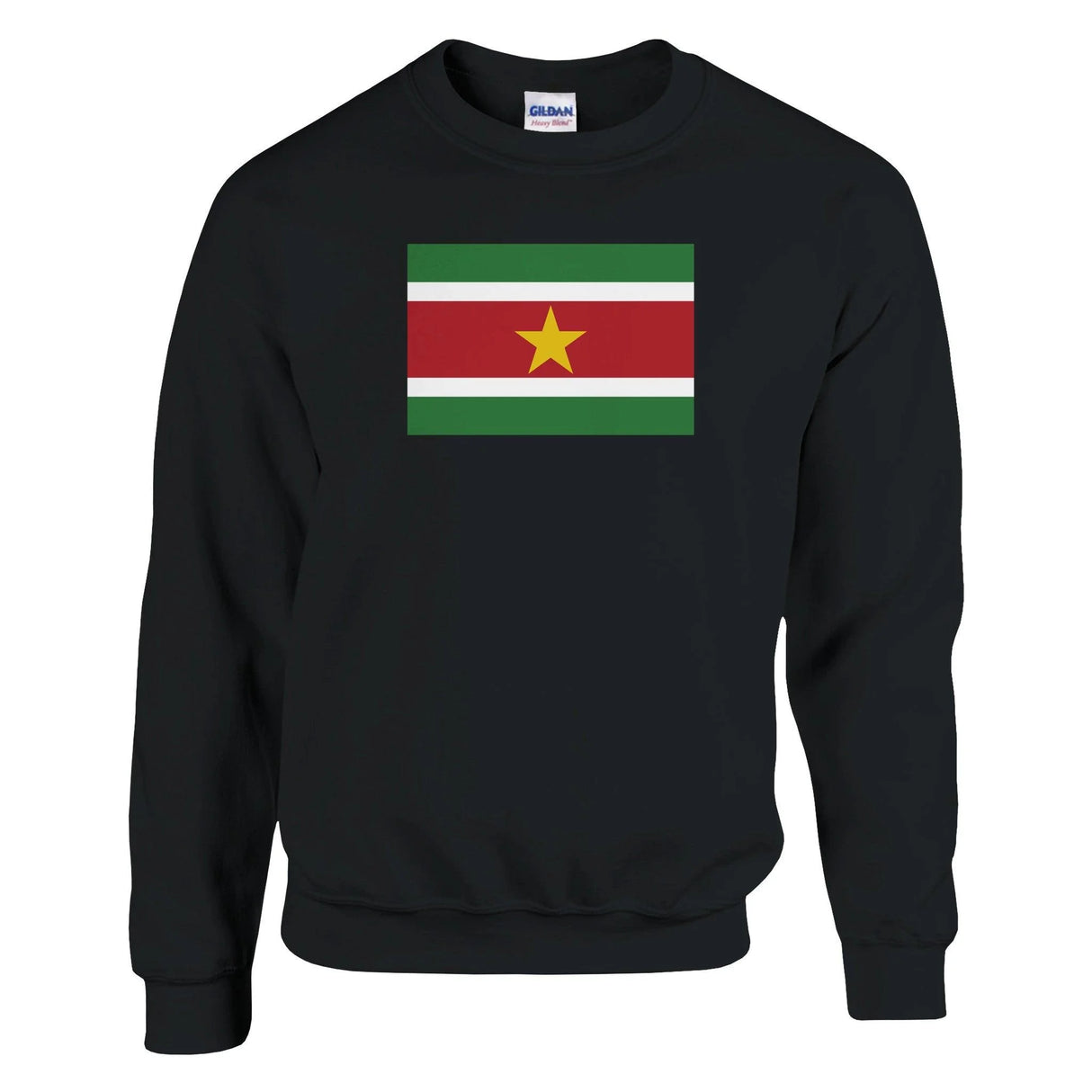 Sweat-shirt drapeau suriname coton mélangé brodé doux