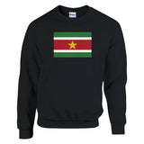 Sweat-shirt drapeau suriname coton mélangé brodé doux