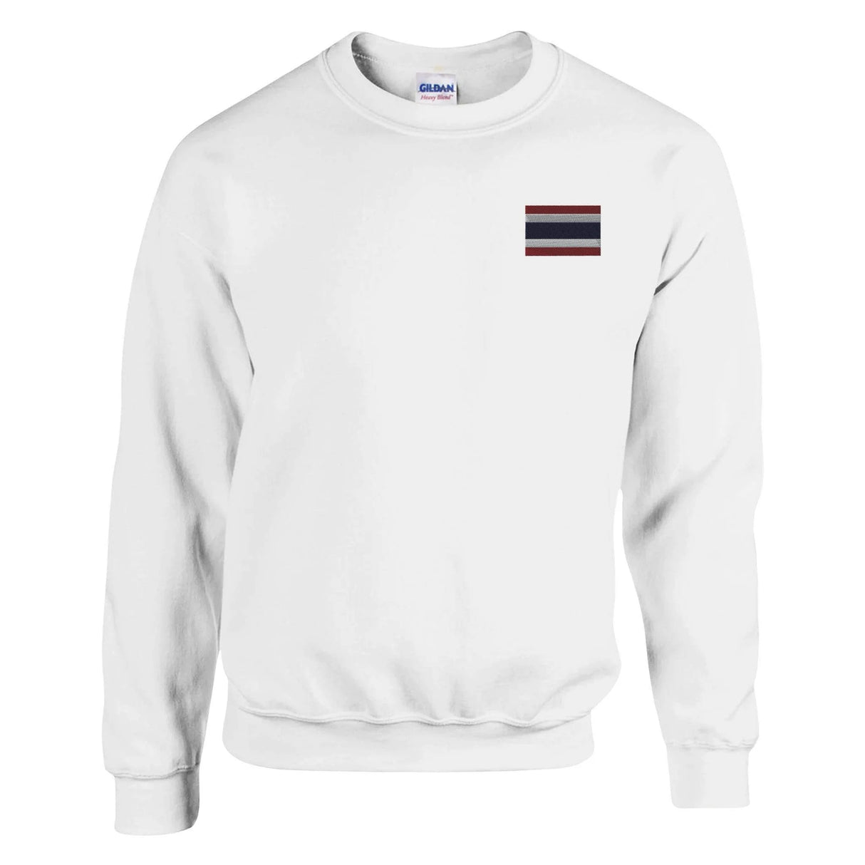 Sweat-shirt drapeau thaïlande broderie couleur coton mélangé