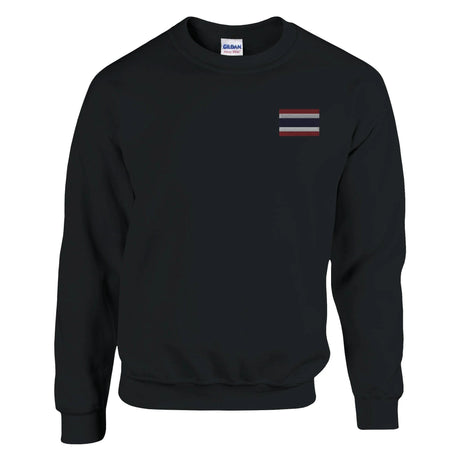 Sweat-shirt drapeau thaïlande broderie couleur coton mélangé
