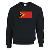 Sweat-shirt drapeau timor oriental coton mélangé brodé
