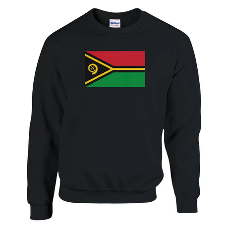 Sweat-shirt drapeau vanuatu coton mélangé broderie douce