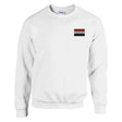 Sweat-shirt drapeau yémen broderie couleur coton mélangé
