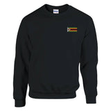 Sweat-shirt drapeau zimbabwe broderie couleur coton mélangé