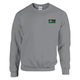Sweat-shirt drapeaux nouvelle-calédonie coton broderie couleur