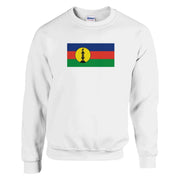 Sweat-shirt drapeaux nouvelle-calédonie coton mélangé doux