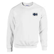 Sweat-shirt finlande coton mélangé broderie couleur