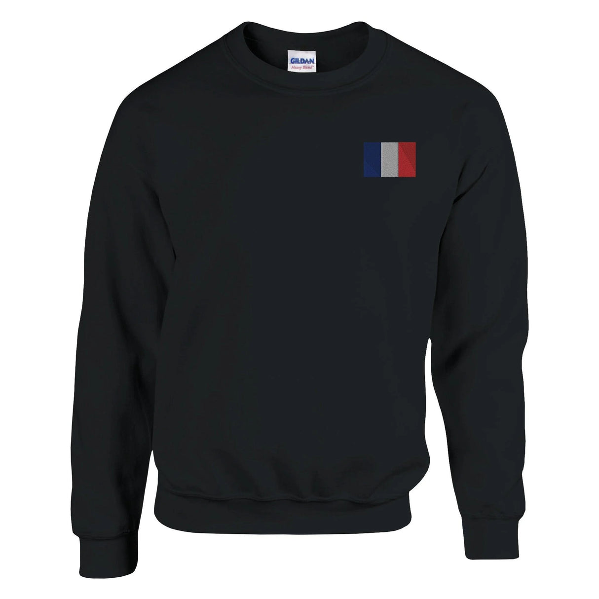 Sweat-shirt france broderie couleur coton mélangé doux