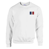 Sweat-shirt france broderie couleur coton mélangé doux