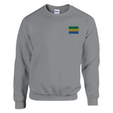 Sweat-shirt gabon broderie couleur coton mélangé doux