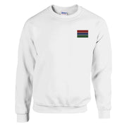 Sweat-shirt gambie coton mélangé broderie couleur douce