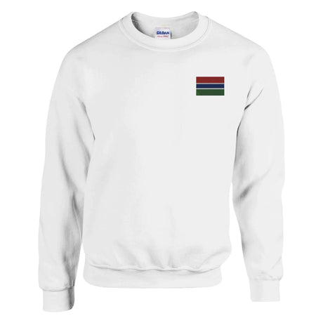 Sweat-shirt gambie coton mélangé broderie couleur douce