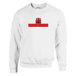 Sweat-shirt gibraltar brodé coton mélangé couleur douce