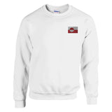 Sweat-shirt groenland broderie couleur coton mélangé doux