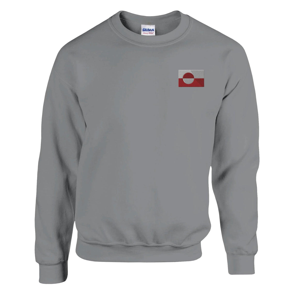 Sweat-shirt groenland broderie couleur coton mélangé doux